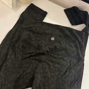lululemon athletica Black Camo Leggings